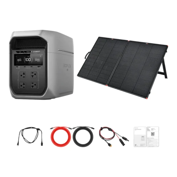 EcoFlow DELTA 3 Max Plus Solar Generator Kit, 200W Panels EcoFlow DELTA 3 Max Plus Solar Generator Kit, 200W Panels
