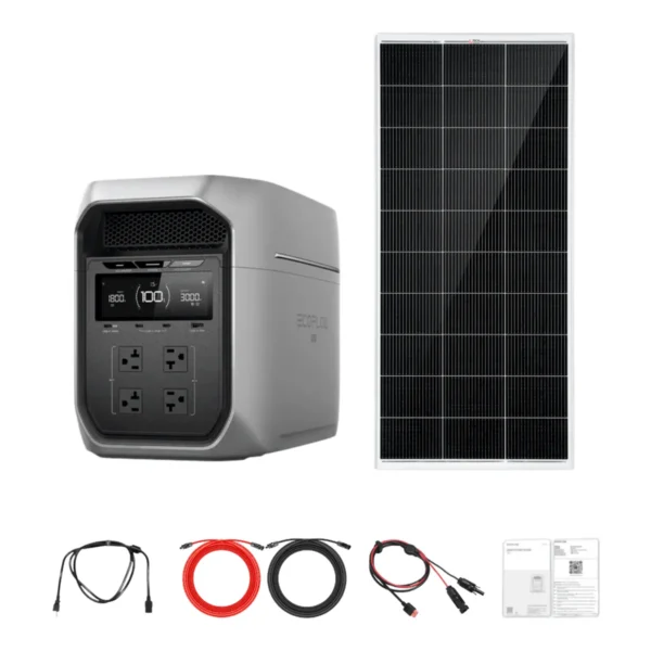 EcoFlow DELTA 3 Max Plus Solar Generator Kit, 200W Panels - view 3 EcoFlow DELTA 3 Max Plus Solar Generator Kit, 200W Panels - view 3
