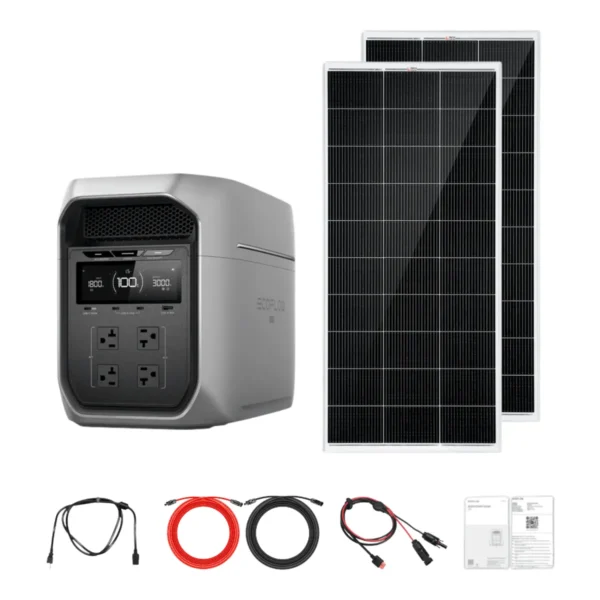 EcoFlow DELTA 3 Max Plus Solar Generator Kit, 200W Panels - view 4 EcoFlow DELTA 3 Max Plus Solar Generator Kit, 200W Panels - view 4
