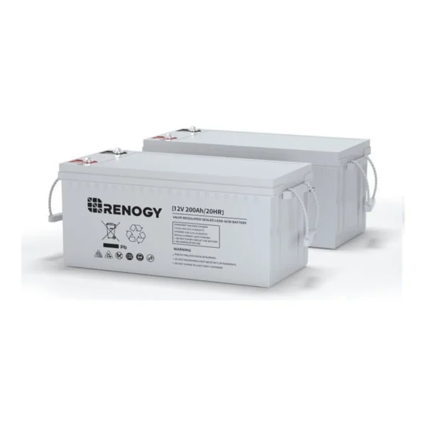Renogy 12V 200Ah Deep Cycle AGM Battery, 4-Pack - view 3 Renogy 12V 200Ah Deep Cycle AGM Battery, 4-Pack - view 3